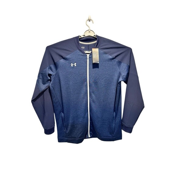 Under Armour Lightweight Full Zip Up Cold Gear Loose XXLT Jacket Blue NWT - Picture 1 of 15